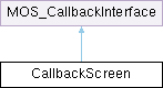 MOS API client: CallbackScreen Class Reference