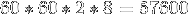 60*60*2*8 = 57600